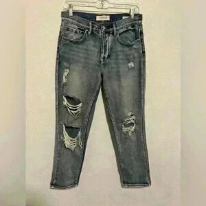 PacSun 90s Boyfriend Jeans Womens Size 26 Blue Light Wash Distressed Destroyed